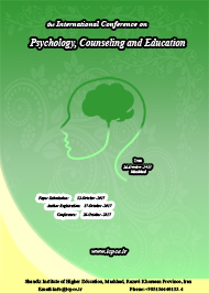 International Conference on Psychology,Counseling and Education - Iran