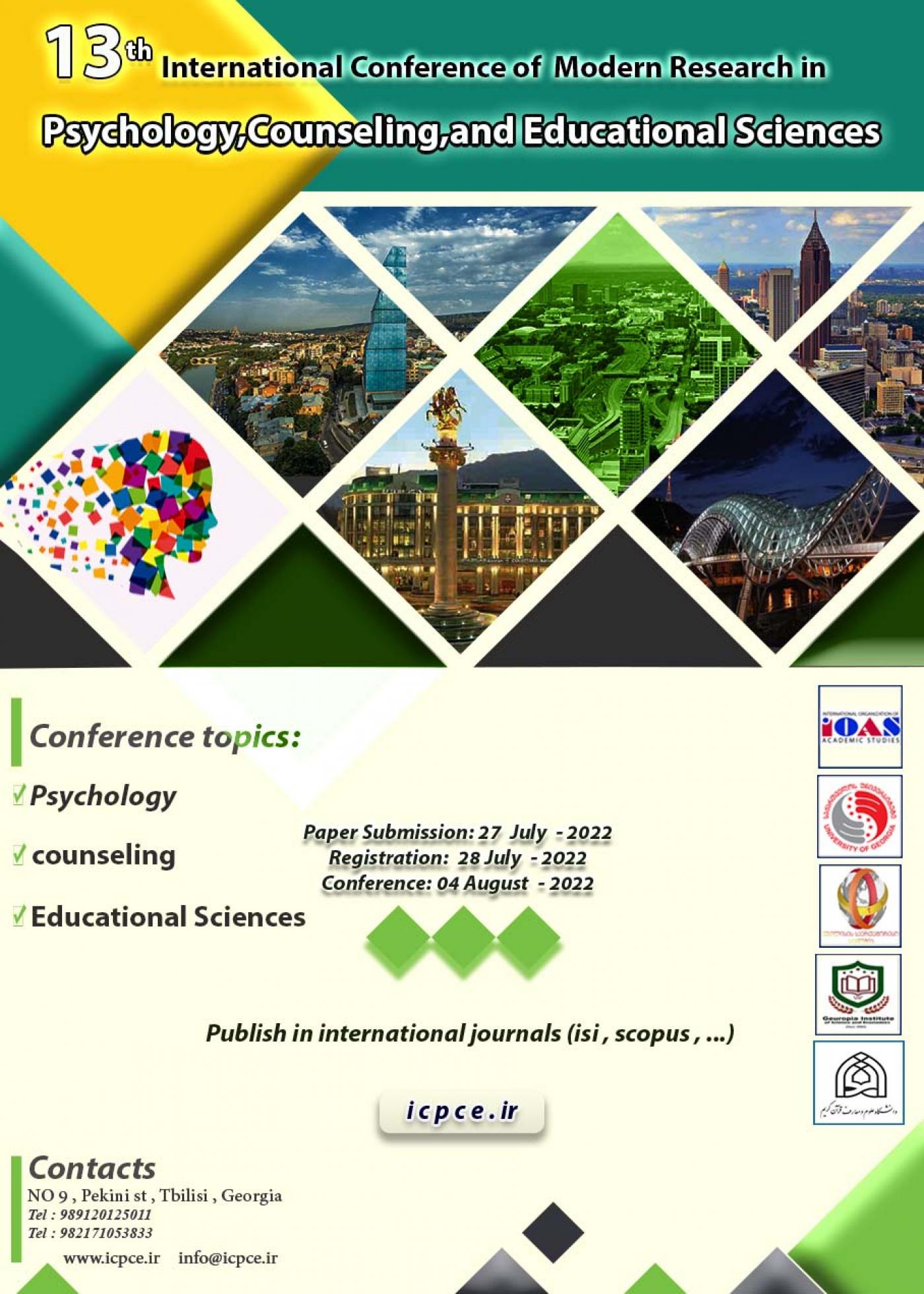 Call for Papers 13th International Conference on Psychology,Counseling,and Educational Sciences